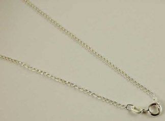 Silver Chain Long Curb 24 Inch