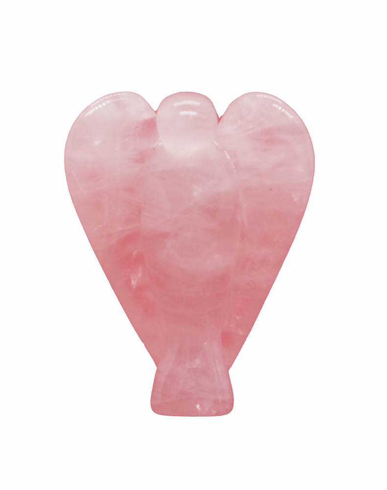 Figurine Angel Rose Quartz 40mm