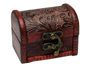 Box Wooden Chest 8X6X6cm