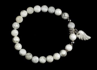 Bracelet  Howlite Wing