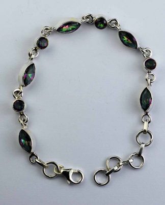 Silver Bracelet Mystic Topaz