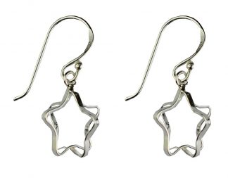 Silver Earring Star 1cm H