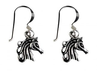 Silver Earring Unicorn 1cm H