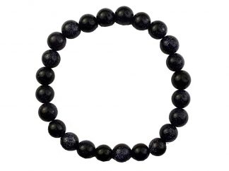 Bracelet Blue Fluss 8mm Beads