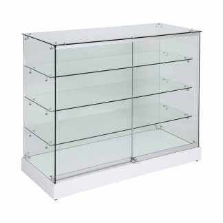 Frameless Display Glass Counter 1200X500X1050mm W Code 99976
