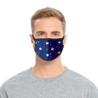 Mask Xmas Santa and Snow Flake 2PCS