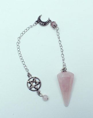Pendulum Pentagram Rose Quartz