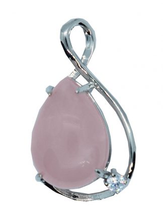 Pendant Drop Fancy Rose Quartz