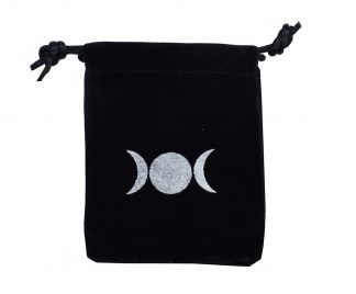 Pouch Velvet Black Triple Moon 5PCS