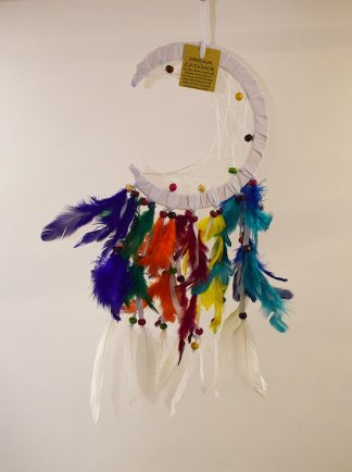 Dream Catcher Moon Rainbow 17cm