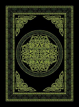 Bedspread Single Celtic Circle Green
