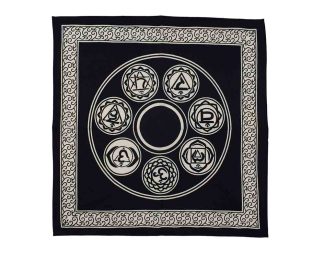 Altar Cloth Chakra Signs 60X60cm
