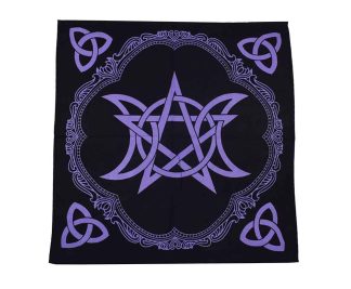 Altar Cloth Pentagram Purple 60X60cm