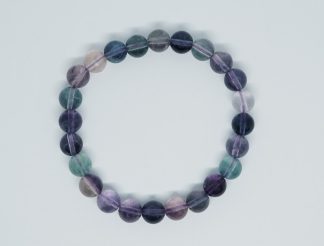 Bracelet 8mm Bead Purple Fluorite