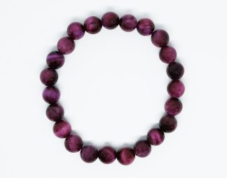 Bracelet 8mm Bead Pink Tiger Eye