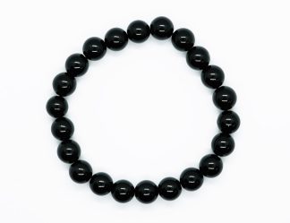 Bracelet 8mm Bead Black Obsidian