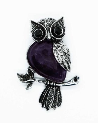 Pendant Owl Amethyst