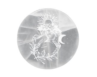Selenite Disc Free Spirit 10cm