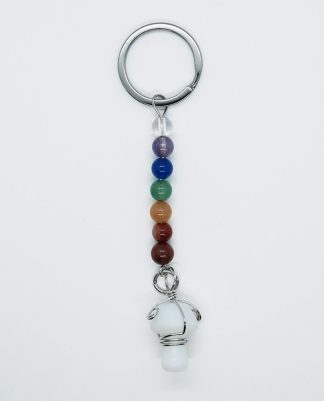 Keyring Mushroom Opalite