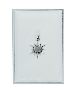 Silver Pendant Sun Rainbow