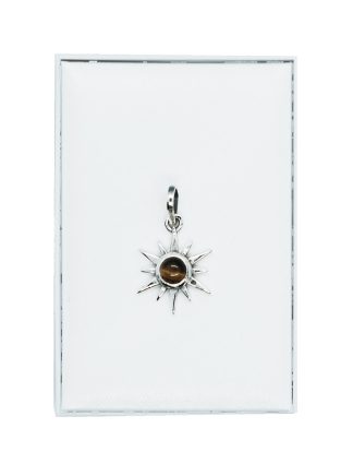 Silver Pendant Sun Tiger Eye
