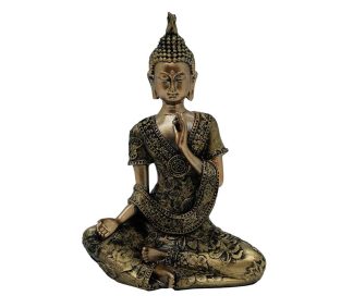 Buddha Sitting Gold 17cm (CLEARANCE)
