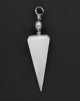 Selenite Pendant Prism 4cm