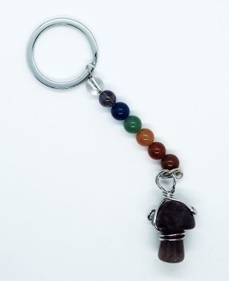 Keyring Mushroom Amethyst
