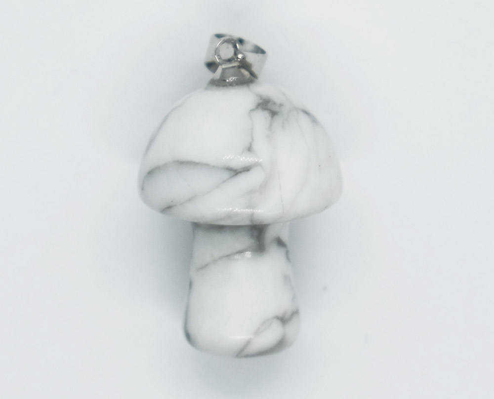 Pendant Mushroom White Howlite