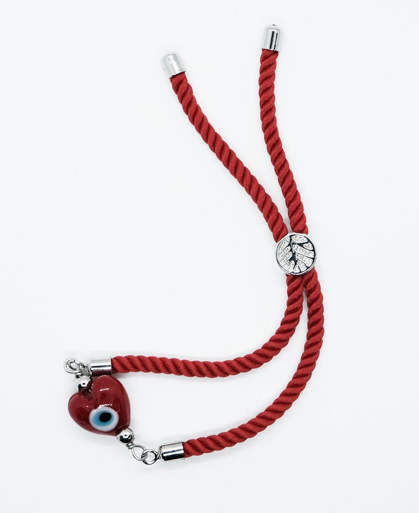 Bracelet Evil Eye Heart Red