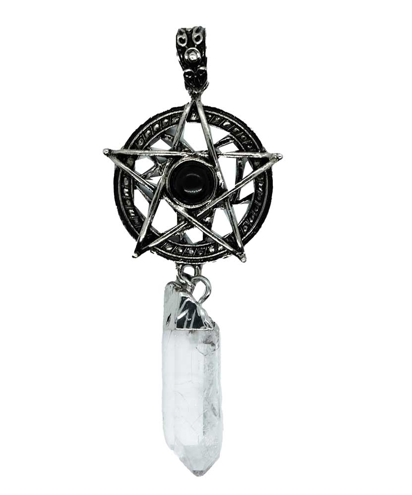 Pendant Penta Obsidian Wand