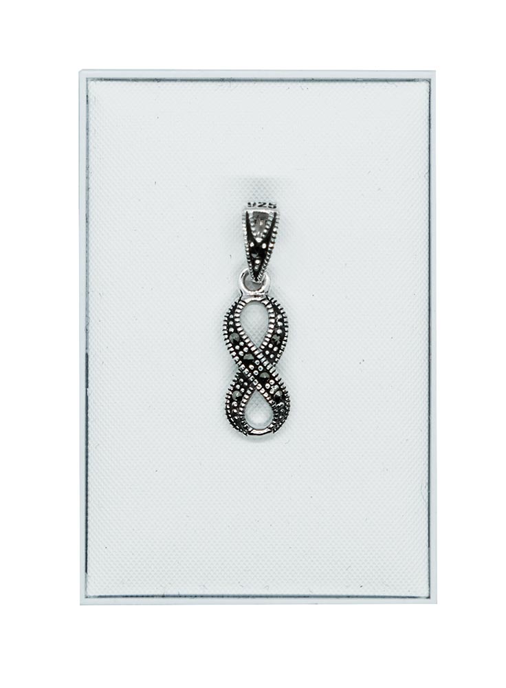 Silver Pendant Marcasite Eternity