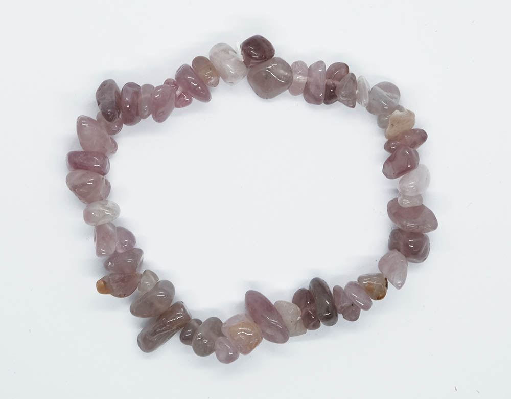 Bracelet Chip Purple Madagascar Rose Quartz