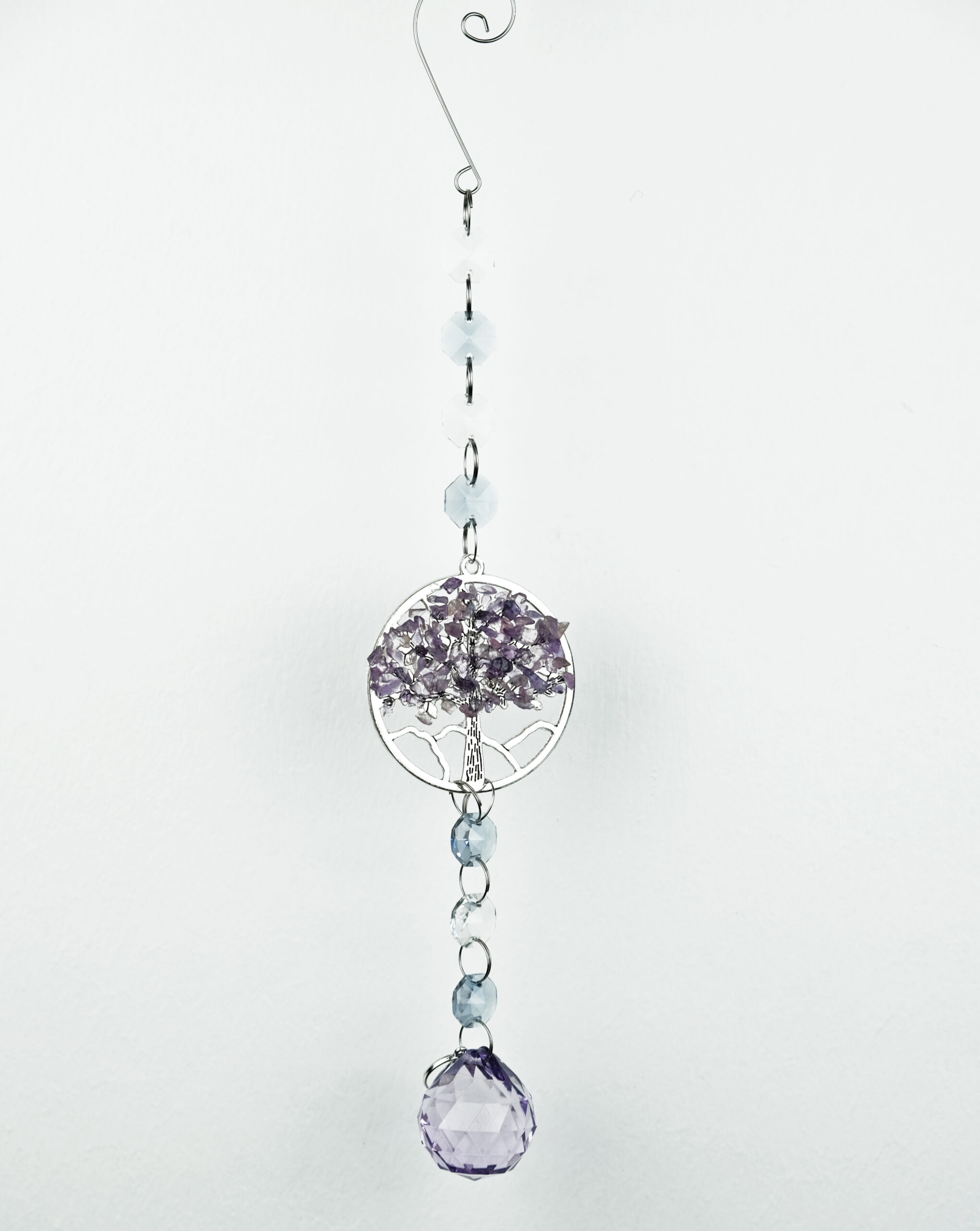 Suncatcher Tree of Life Amethyst Chips