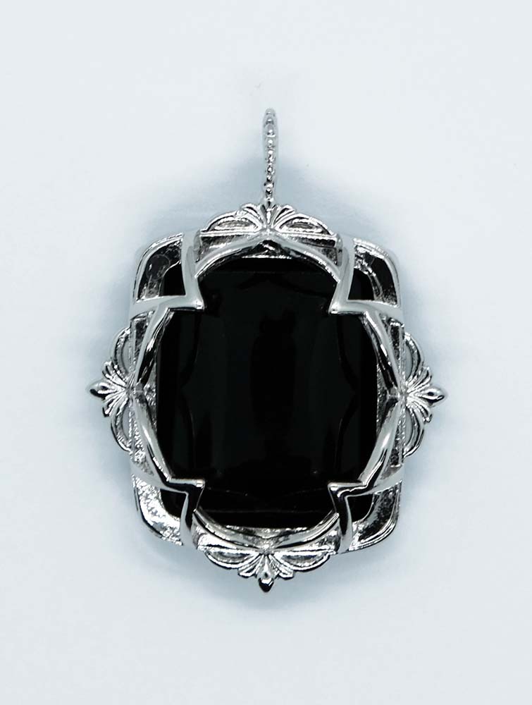 Pendant Oval Obsidian