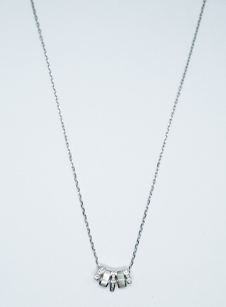 Silver Necklace MOP