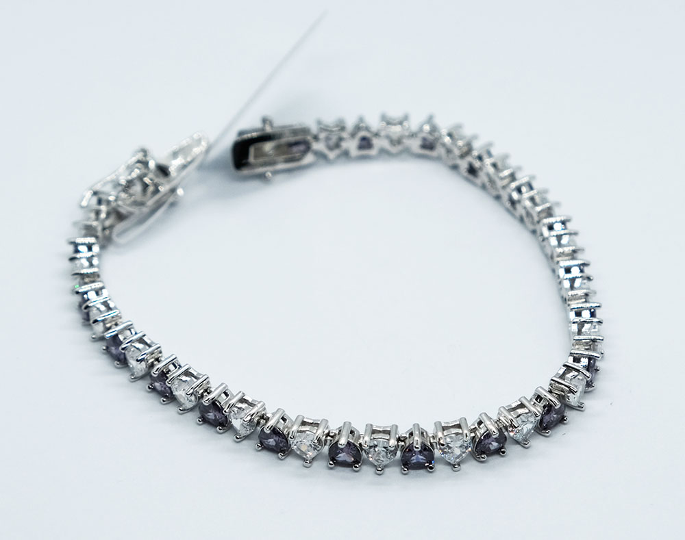 Fashion Bracelet PP White CZ