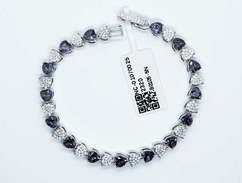 Fashion Bracelet Purple CZ