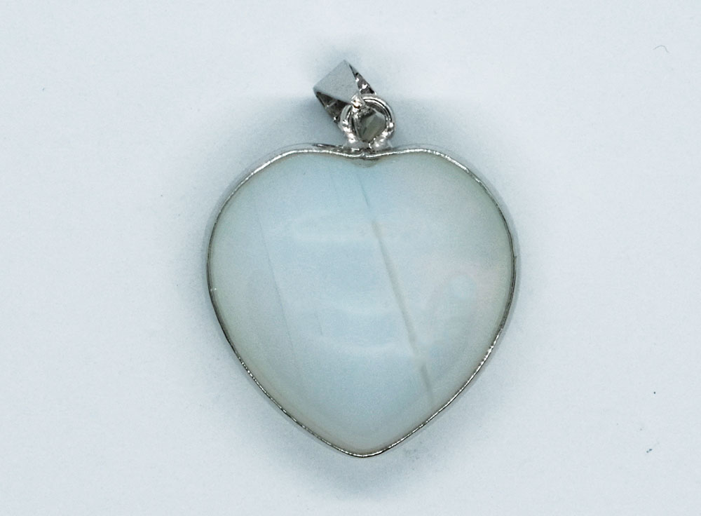 Pendant Heart Caged Opalite