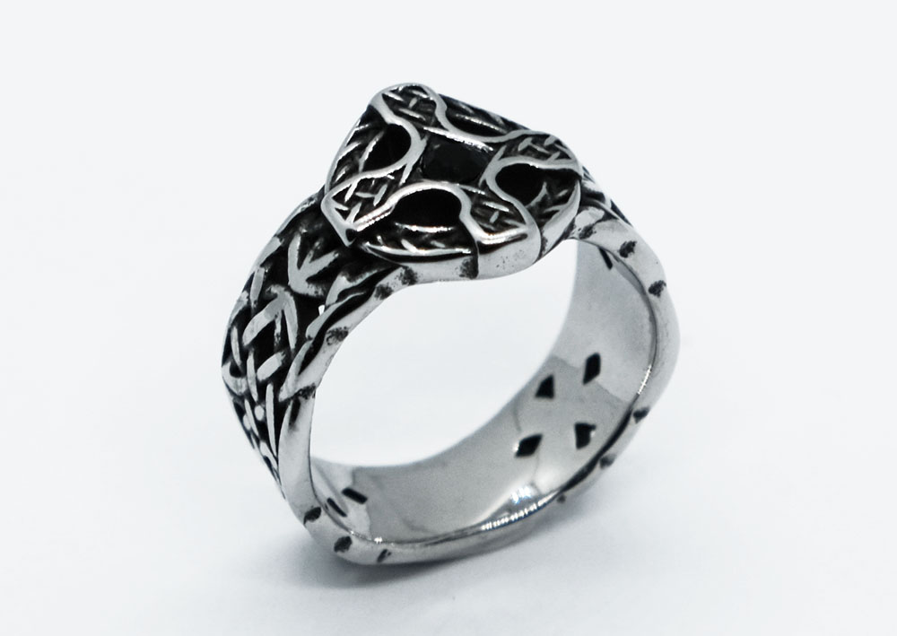 Ring Stainless Steel Cross