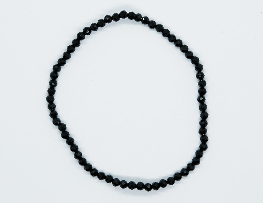Bracelet 3mm Black Spinel