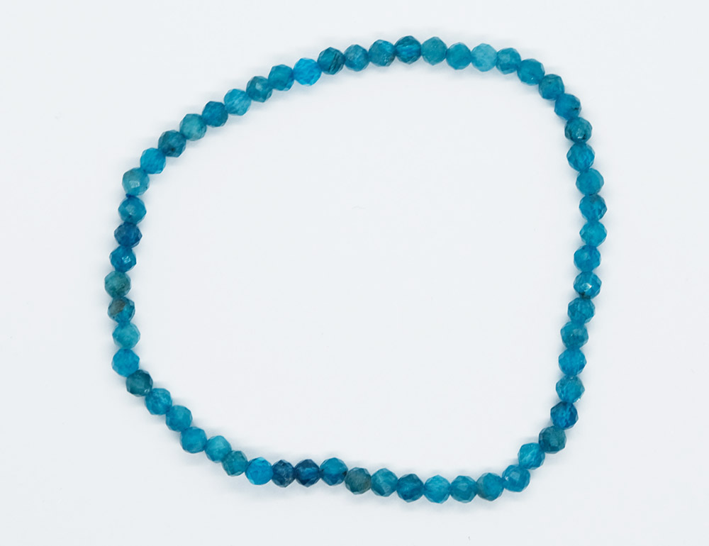 Bracelet 3mm Faceted Apatite