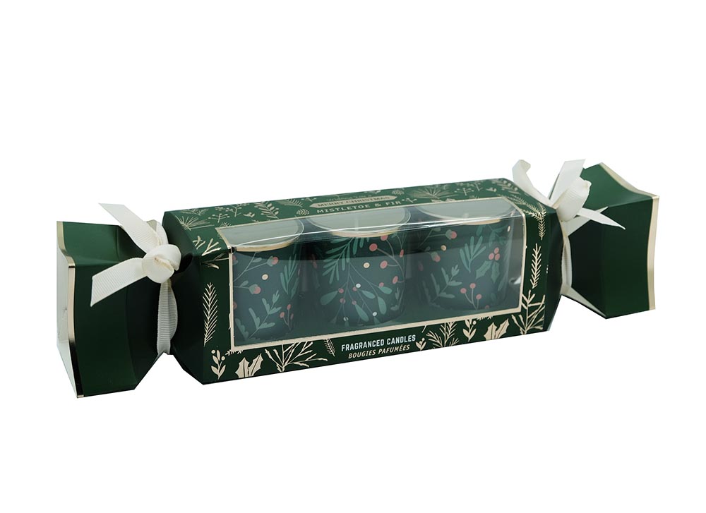 Candle Mistletoe Fir Cracker X3