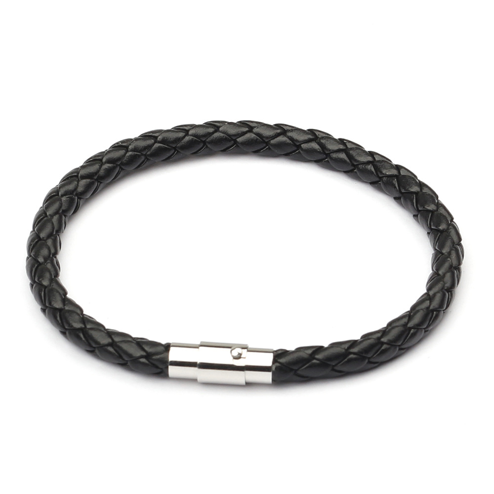 Bracelet Black Leather