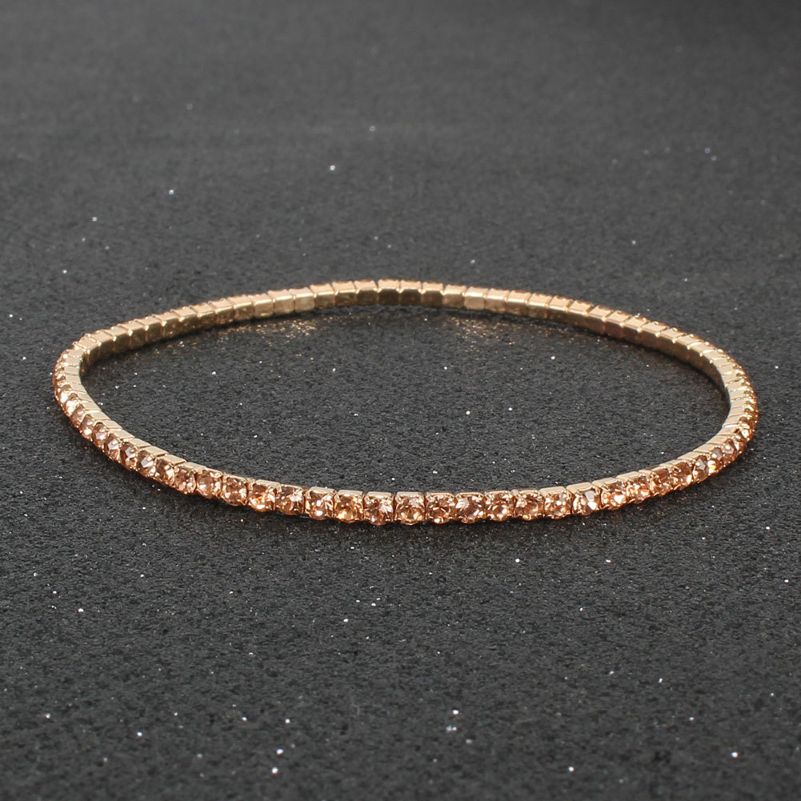Bracelet Gold Rhinestones