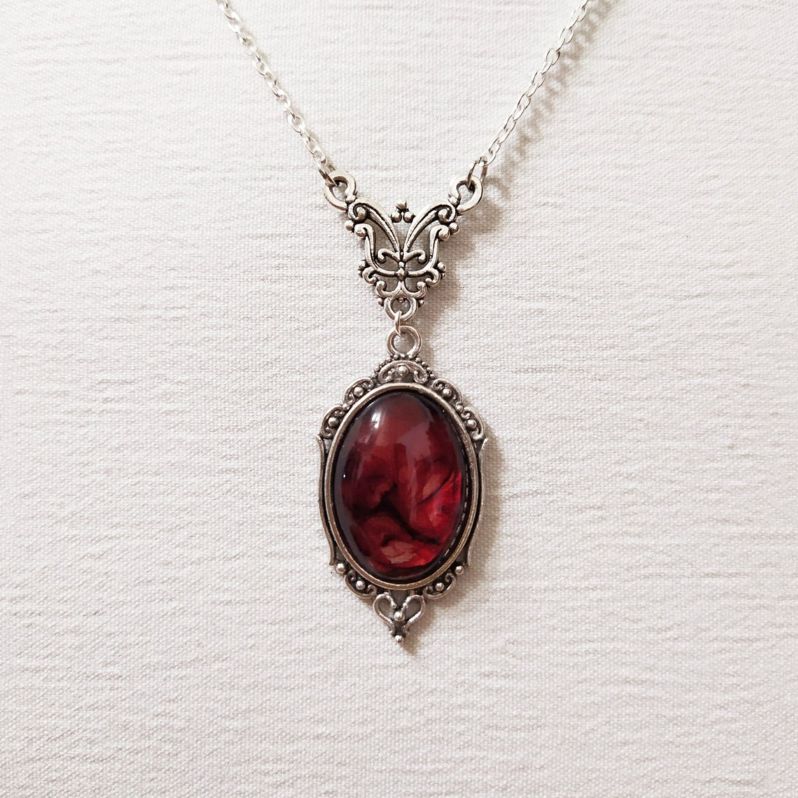 Necklace Fashion Red Stone
