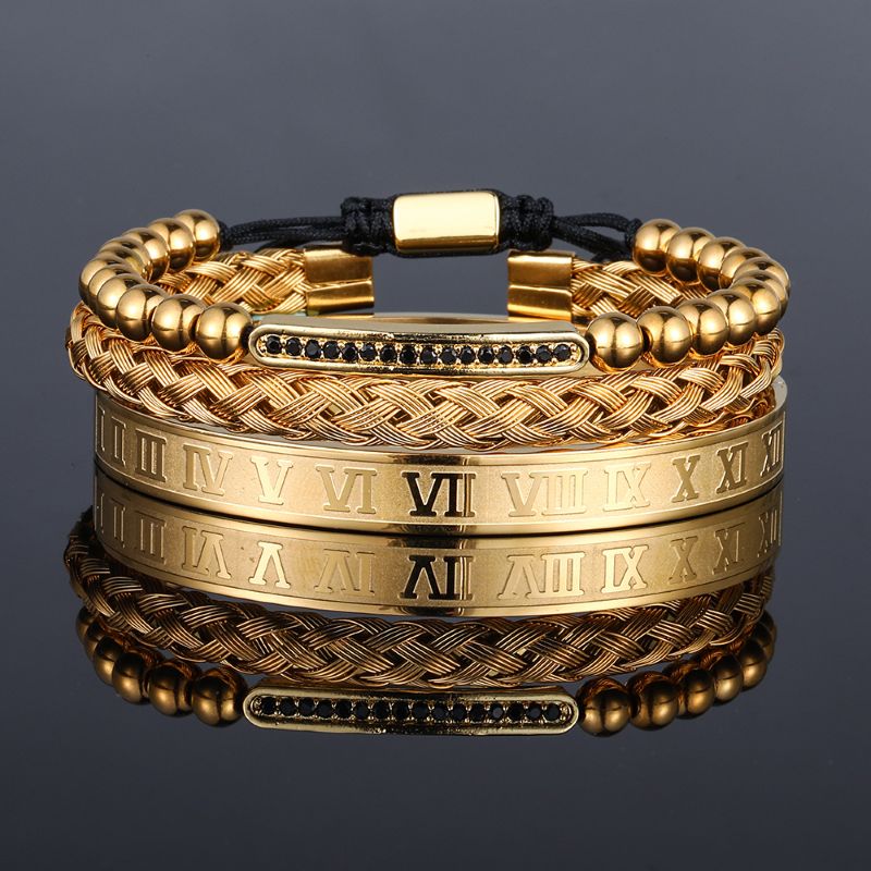 Bracelet Set 3 Piece Golden