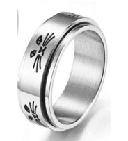 Ring Cat Design 8mm