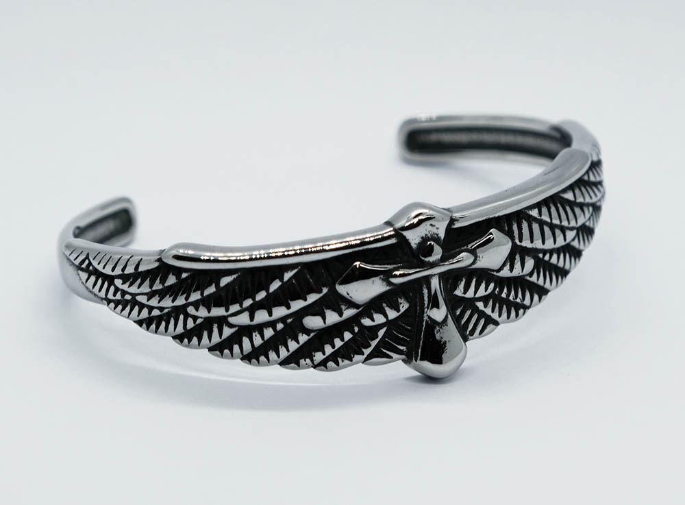 Bangle Stainless Steel Cross