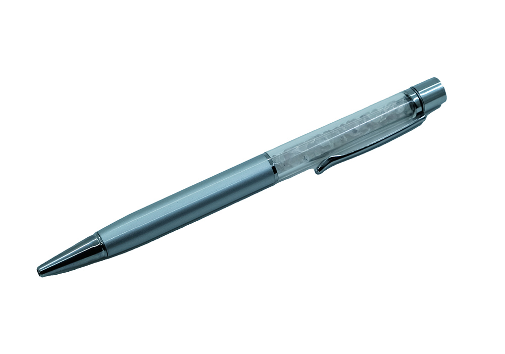 Pen With Chip Rose Quartz